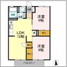 ハイツ御城　A 2LDKの間取り