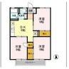 ハイツ御城　A 3DKの間取り