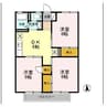 ハイツ御城　A 3DKの間取り