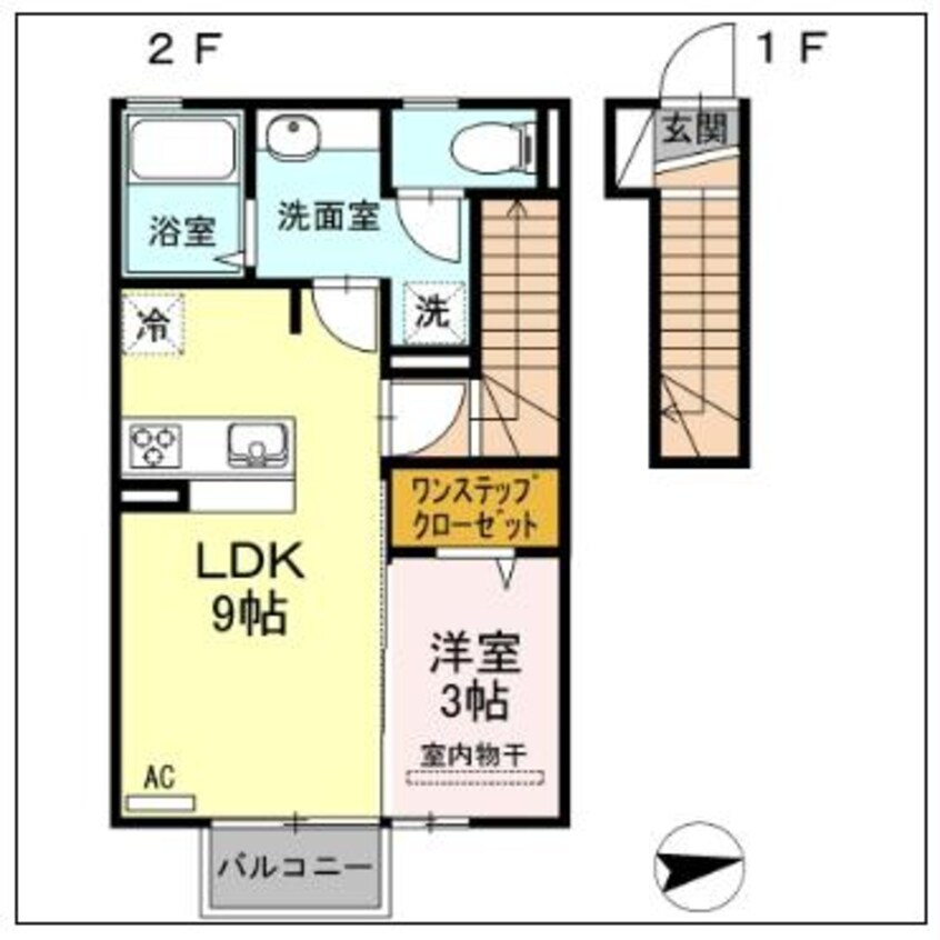 間取図 メゾンランディ神谷