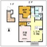 大館レジデンス 1LDKの間取り