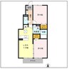 フォンテーヌG 2LDKの間取り