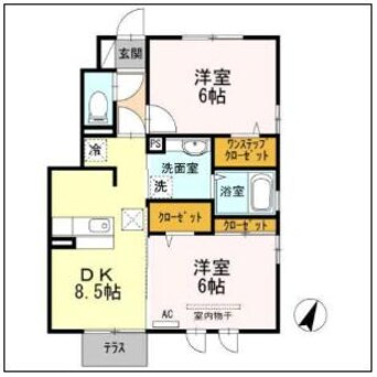間取図 ガーデン郷ケ丘A