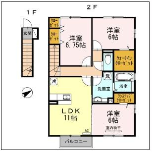 間取り図 ディアコート浜道Ⅱ