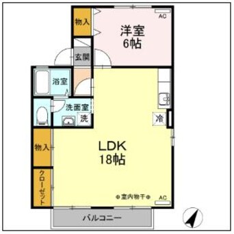 間取図 ロイヤルパレス　B