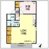 ロイヤルパレス　B 1LDKの間取り