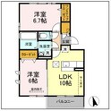 ブランシェコートⅢ　NORTHの間取図