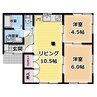 ファインスクエア　C 2LDKの間取り