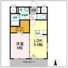 ティアレ高坂 1LDKの間取り