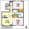 アルセフィナ 2LDKの間取り