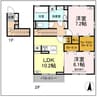 アルセフィナ 2LDKの間取り