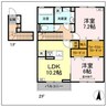 アルセフィナ 2LDKの間取り