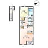 シーガルハウス 1LDKの間取り
