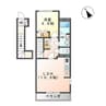 エバーグリーン籠田 1LDKの間取り