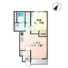 那菜 1LDKの間取り
