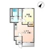 那菜 1LDKの間取り
