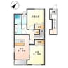 ラピュタ 2DKの間取り