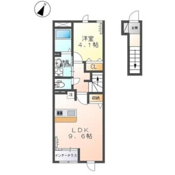 間取図 仮称　常磐関船町新築アパート
