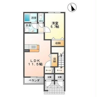 間取図 クレールヴィラ