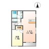 ヒル・フローラ 1LDKの間取り