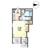 リヴィエール 1Kの間取り
