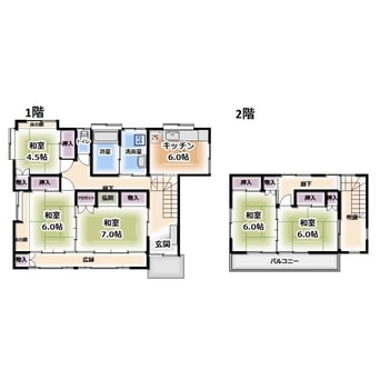 間取図 北一里塚貸家