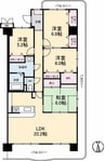 サントノーレ高松中央 4LDKの間取り