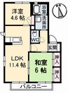 ウッディコート成美　Ｂ棟 1LDKの間取り