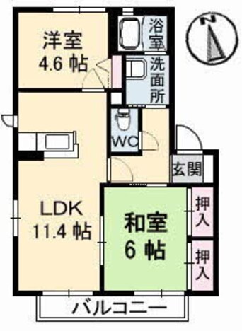 間取図 ウッディコート成美　Ｂ棟