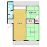 バウハウス 2LDKの間取り