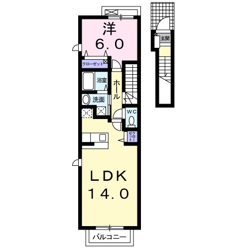 間取り図 リジエール　タンドルＢ