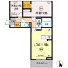 ユーフォリアB棟 2LDKの間取り