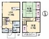 ペアハウス多田 2LDKの間取り