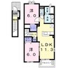 未来 2LDKの間取り