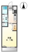 サンプレイスＴ 1Kの間取り