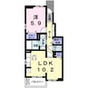ラメールＢ 1LDKの間取り