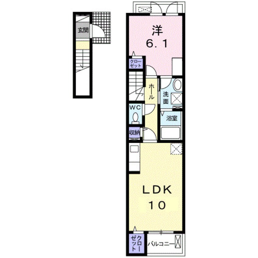 間取図 ラ・フォーレ１０Ｂ
