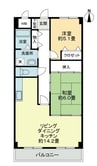 オプスＢＡＮＺＯ 2LDKの間取り