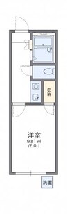 レオパレス藤塚 1Kの間取り