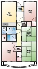 蓬莱マンションの間取図
