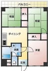 幸町ハイツ 3DKの間取り