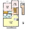 アルフレッサⅡ 2LDKの間取り