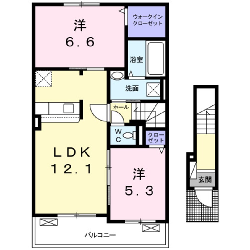 間取図 ＥＩＧＨＴ多肥上Ａ