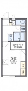 レオパレスボア　ソルテ 1Kの間取り