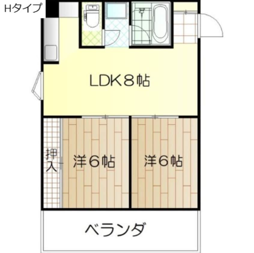 間取図 ハイマート屋島