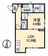 グレイス ソフィア 1LDKの間取り