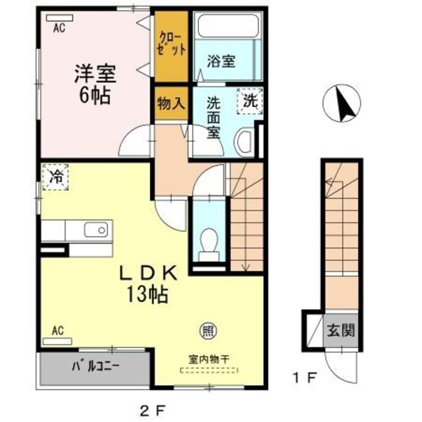 間取図 ピースタウン川東