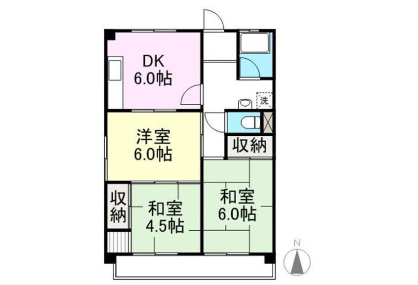 間取図 サンセットヒルズⅡ