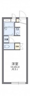 レオパレスたかぎ 1Kの間取り