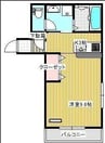T・K  TOWER 1Kの間取り